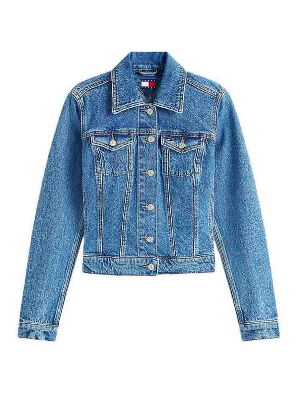 TOMMY HILFIGER: knee length coats - Blue jackets