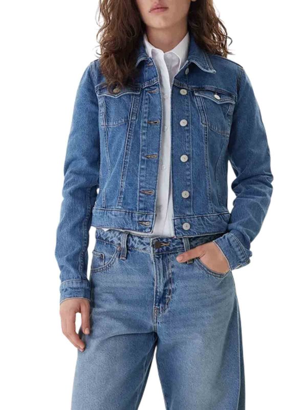 TOMMY HILFIGER: knee length coats online - Blue jackets