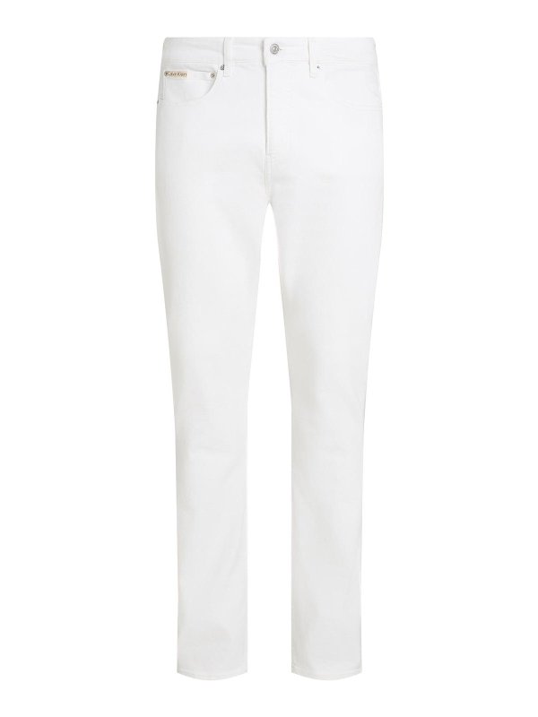 CALVIN KLEIN: skinny jeans - Jeans Bianco