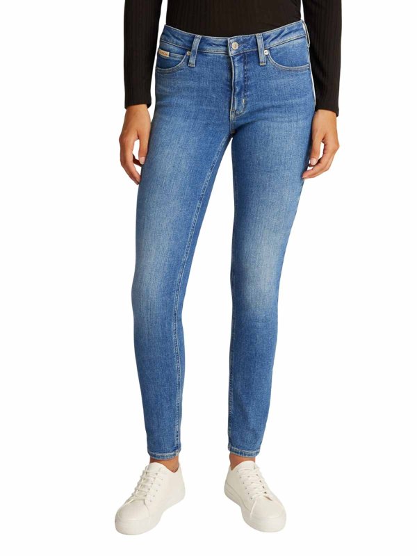 Vaqueros Pitillos - Azul shop online: CALVIN KLEIN