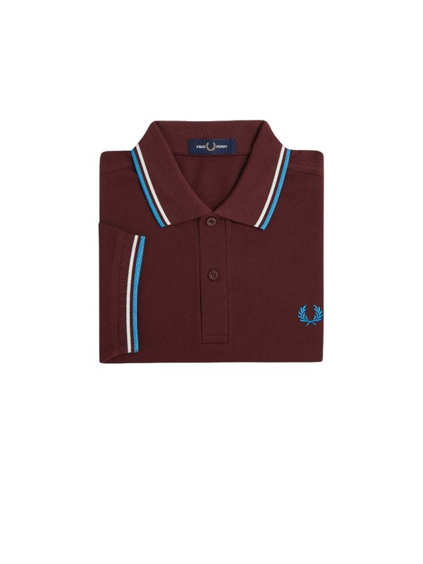ポロシャツ - ダークレッド shop online: FRED PERRY