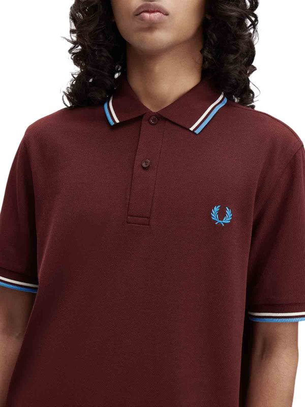 FRED PERRY buy online ポロシャツ - ダークレッド