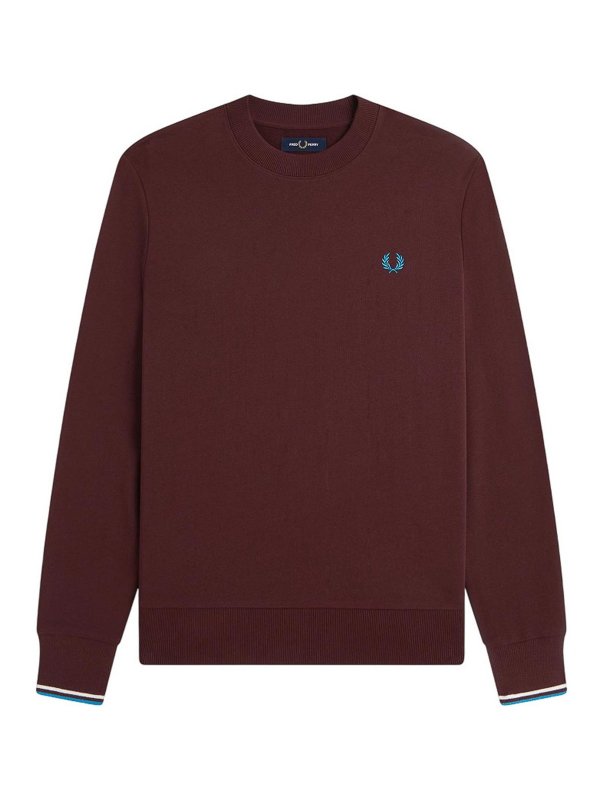 FRED PERRY: Sudaderas y suéteres - Sudadera - Rojo Oscuro