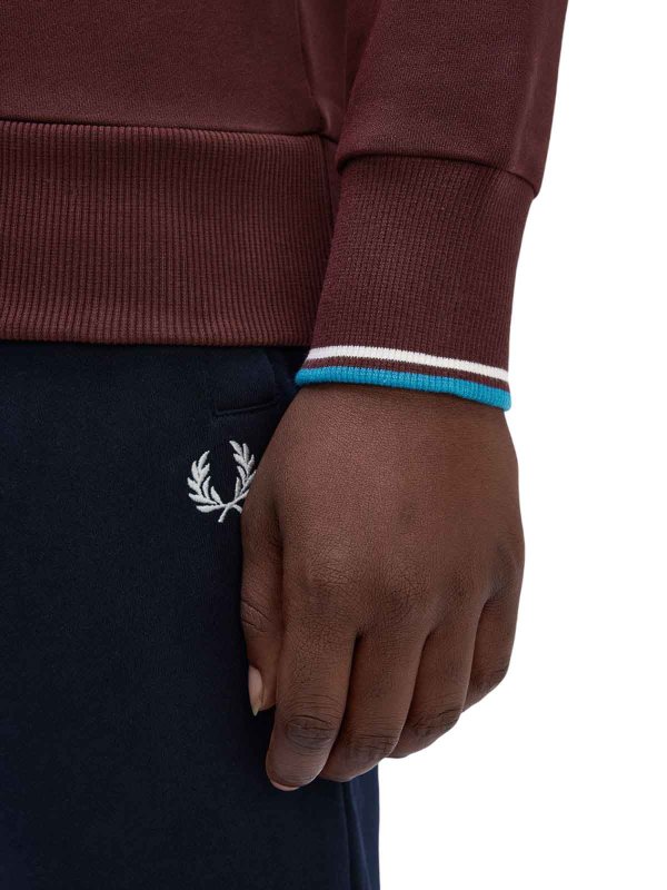 Sudadera - Rojo Oscuro shop online: FRED PERRY