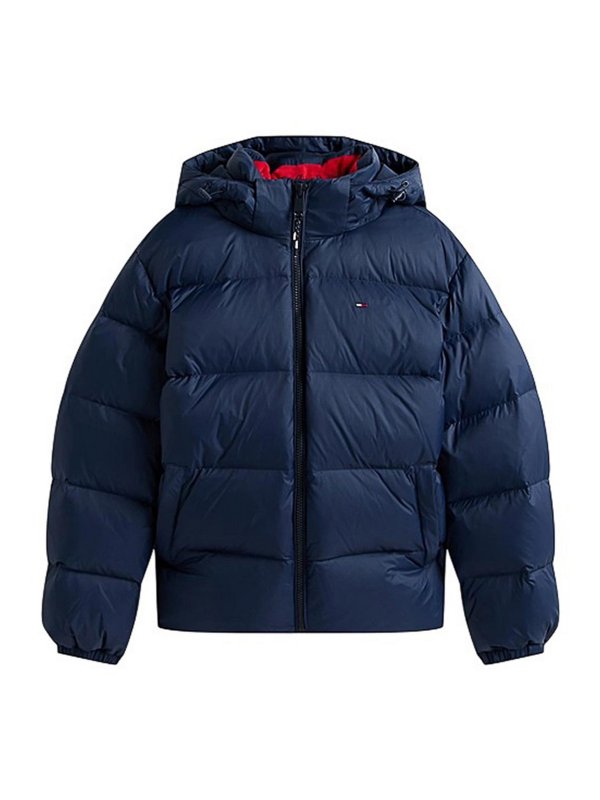 TOMMY HILFIGER: padded coats - Blue jackets