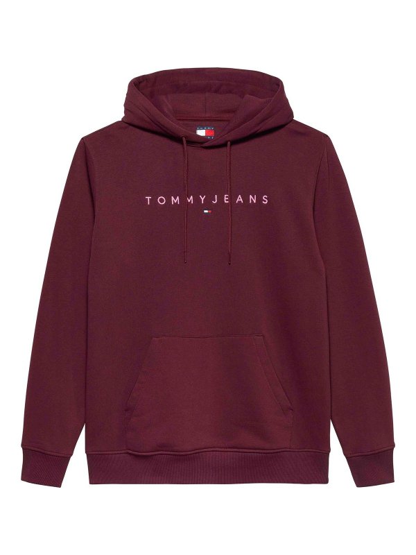 TOMMY HILFIGER: スウェット＆セーター - スウェットシャツ/セーター - ダークレッド