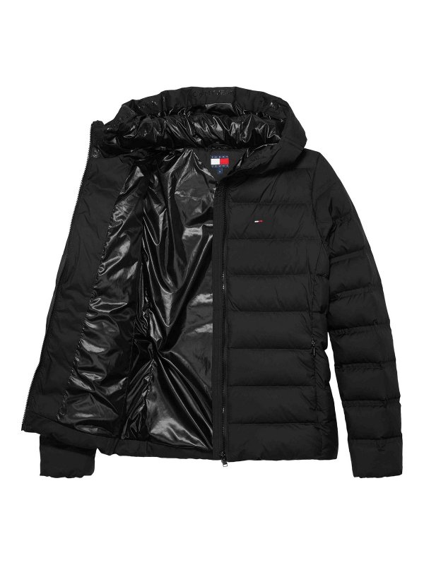 TOMMY HILFIGER: knee length coats online - Black jackets