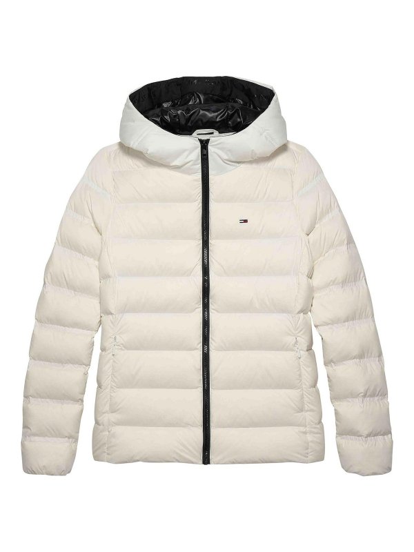TOMMY HILFIGER: knee length coats - White jackets