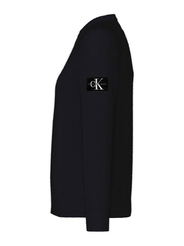 CALVIN KLEIN: maglia collo rotondo online - Maglie Nero
