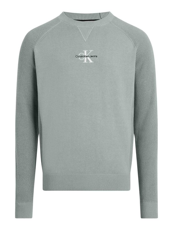 CALVIN KLEIN: Sudaderas y suéteres - Sudadera - Gris