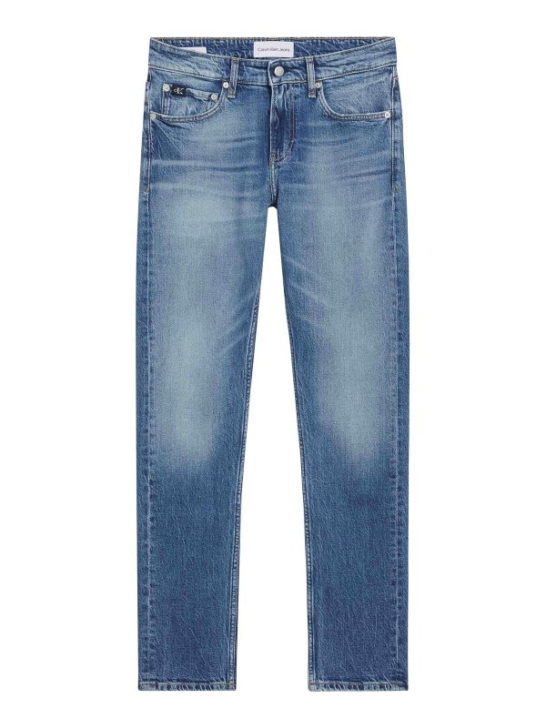 CALVIN KLEIN: straight leg jeans - Jeans Blu