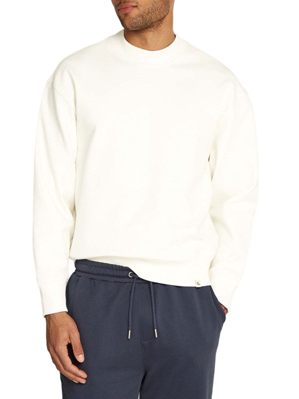 スウェットシャツ/セーター - クリーム shop online: CALVIN KLEIN