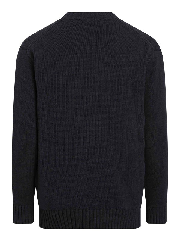 CALVIN KLEIN: Strickpullover mit Rundhalsausschnitt online - Rundhalspullover - Schwarz