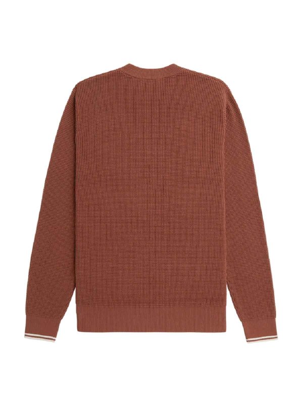FRED PERRY: maglia collo rotondo online - Maglie Marrone