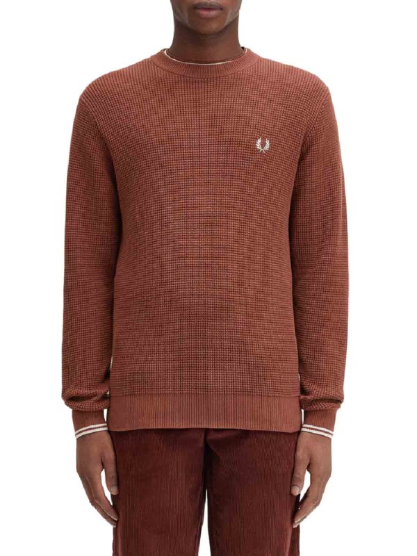 The Best Shops FRED PERRY: maglia collo rotondo - Maglie Marrone
