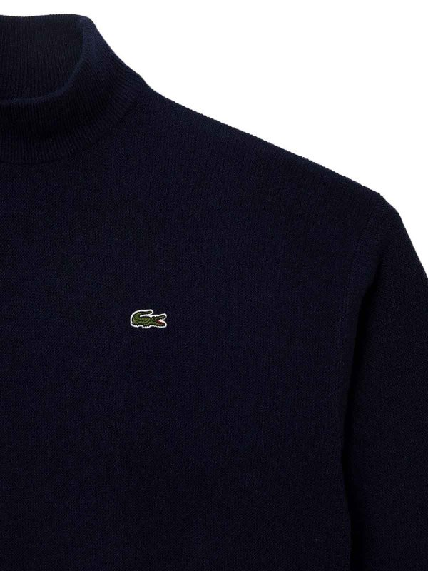 LACOSTE: Strickpullover mit Rundhalsausschnitt online - Rundhalspullover - Blau