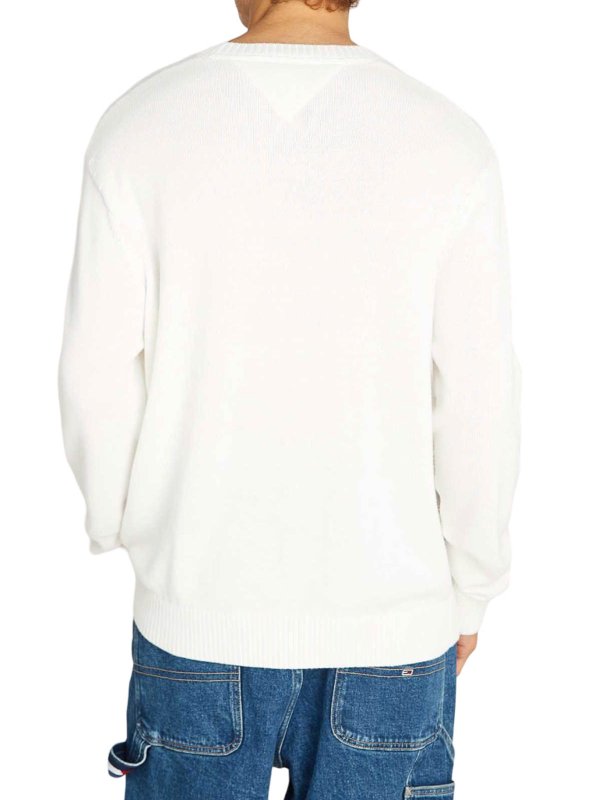 Rundhalspullover - Weiß shop online: TOMMY HILFIGER