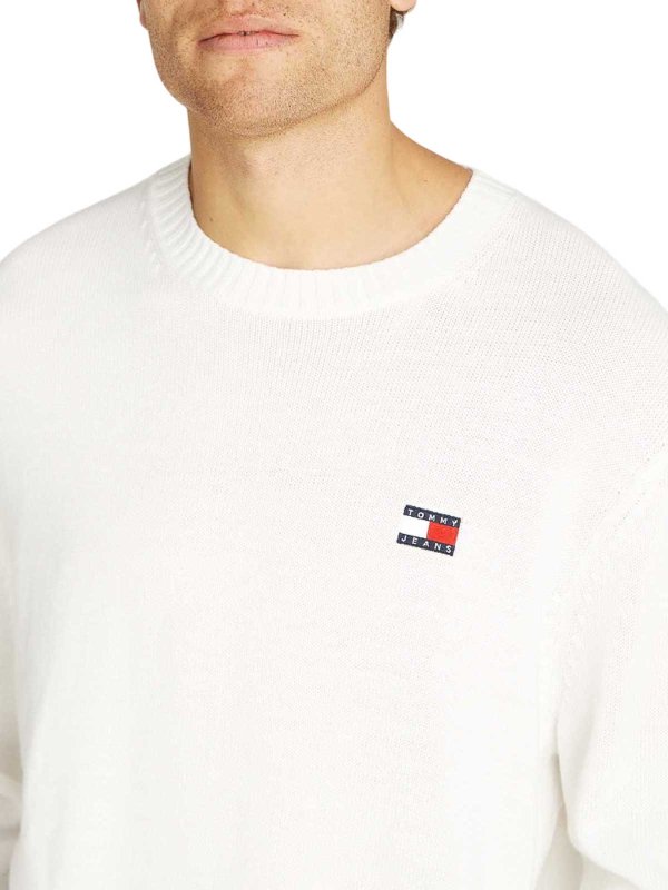 TOMMY HILFIGER buy online Rundhalspullover - Weiß