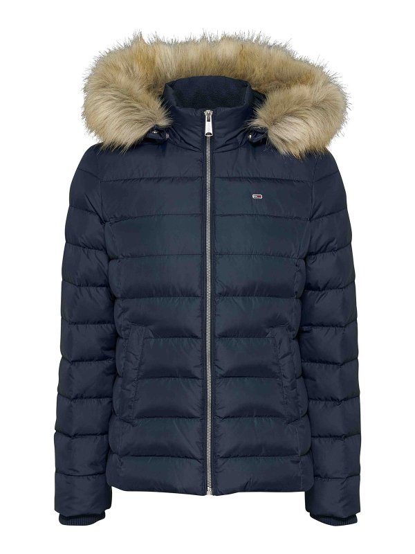 TOMMY HILFIGER: ダウン・ハイテクコート - ダウンコート - ブルー