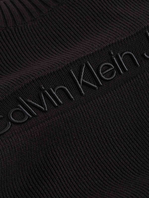 The Best Shops CALVIN KLEIN: Strickpullover mit Rundhalsausschnitt - Rundhalspullover - Schwarz