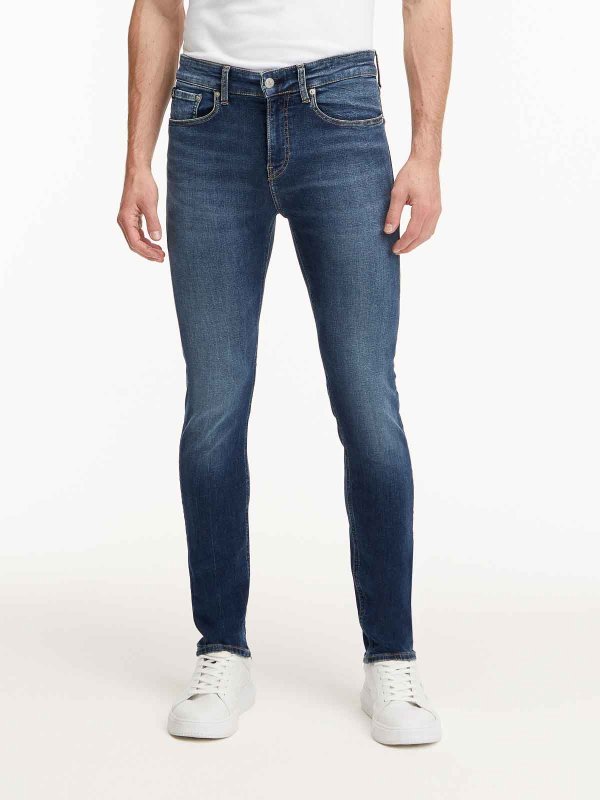 Vaqueros Pitillos - Azul shop online: CALVIN KLEIN