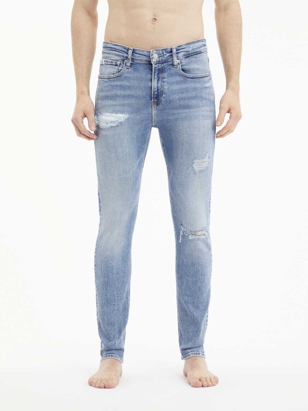 CALVIN KLEIN: Jeans pitillos online - Vaqueros Pitillos - Azul