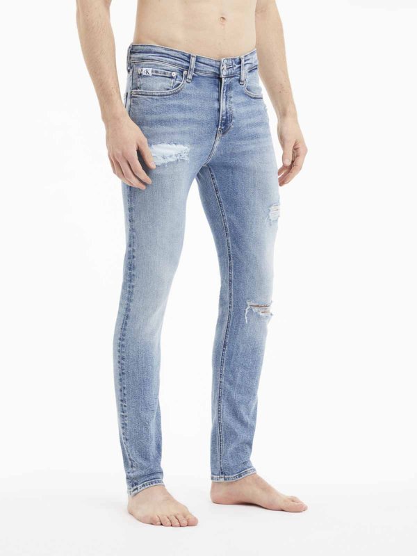 CALVIN KLEIN buy online Vaqueros Pitillos - Azul
