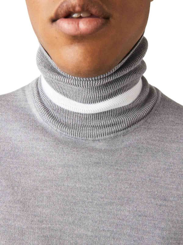 The Best Shops LACOSTE: Col roulé & Col polo - Pull Col Roulé - Gris