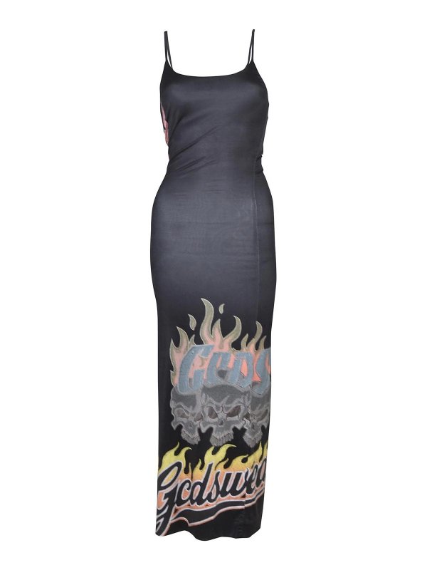 GCDS: maxi dresses - Dresses Black