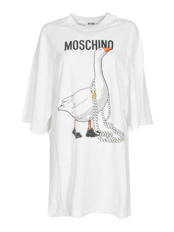 MOSCHINO: ショートドレス - ショートドレス - ライトグレー
