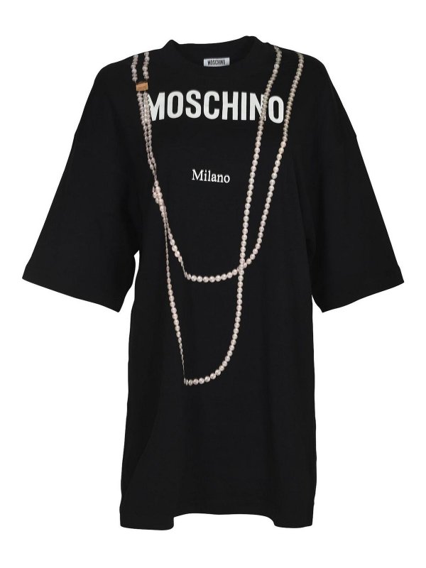MOSCHINO: ショートドレス - ショートドレス - ダークグリーン