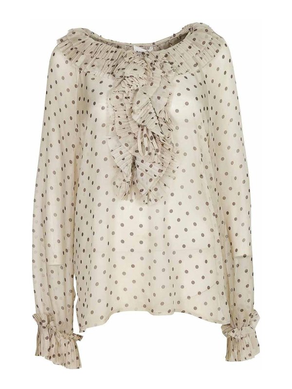 P.A.R.O.S.H.: shirts - Shirts Cream