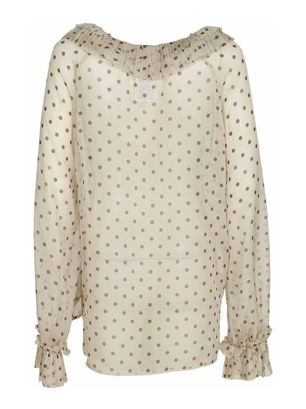 P.A.R.O.S.H.: shirts online - Shirts Cream