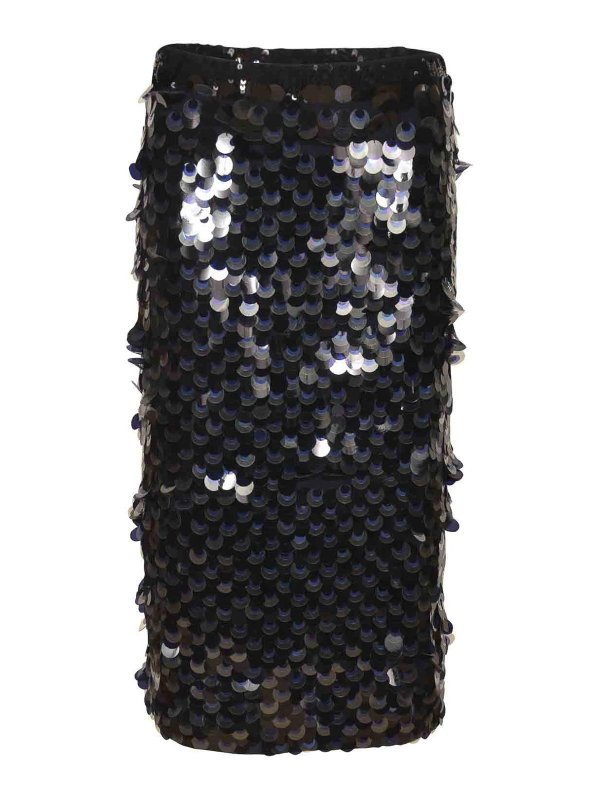 P.A.R.O.S.H.: Faldas largas - Falda Larga - Azul