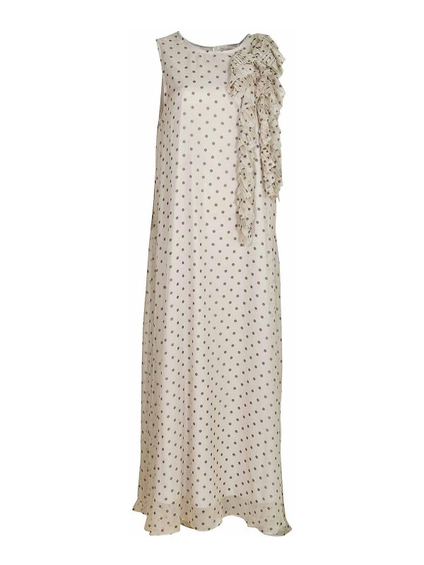 P.A.R.O.S.H.: Maxi robe - Maxi Robe - Crème