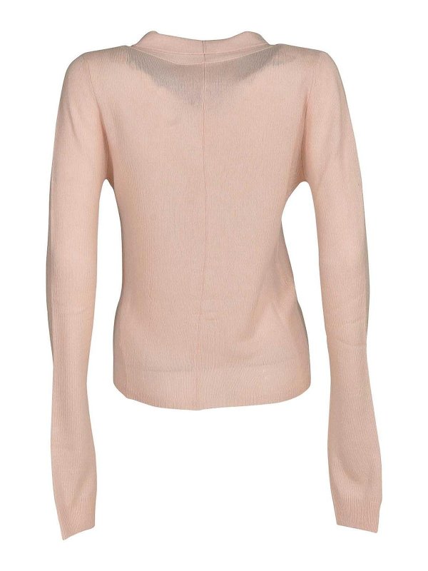 PLAN C: Strickpullover mit Rundhalsausschnitt online - Rundhalspullover - Nude