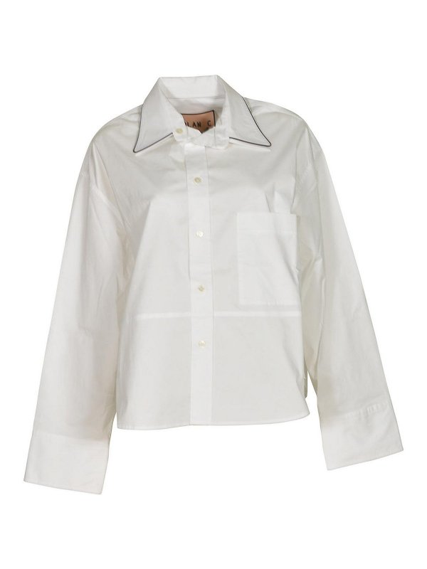 PLAN C: Chemises - Chemise - Blanc