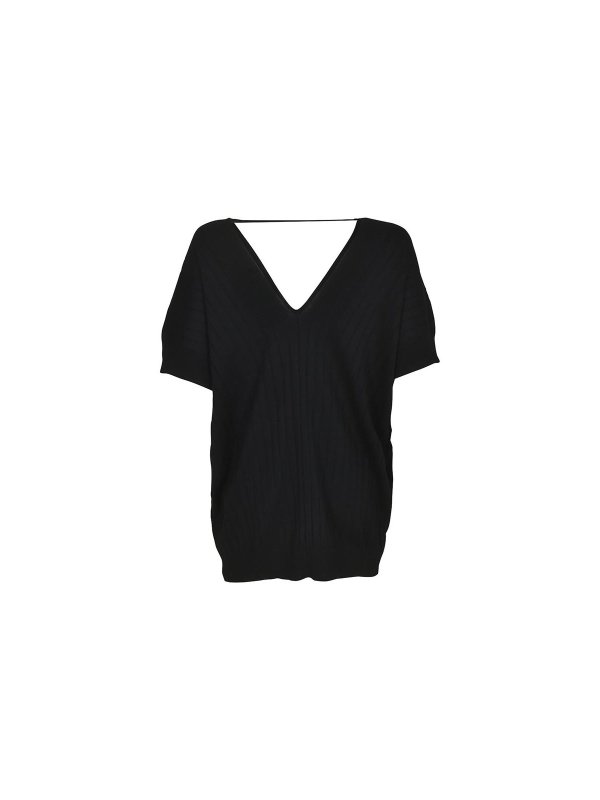 PLAN C: Suéteres con cuello pico online - Suéter Cuello Redondo - Negro
