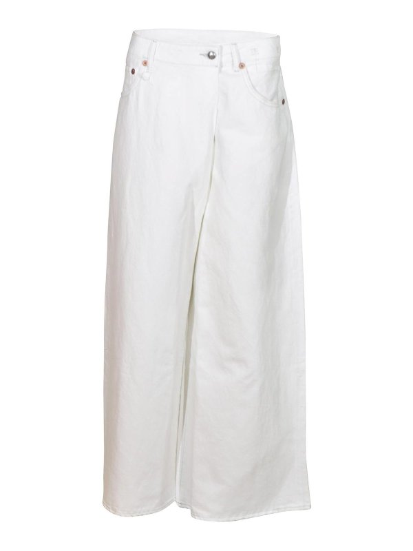 R13: jeans a zampa - Jeans bianchi
