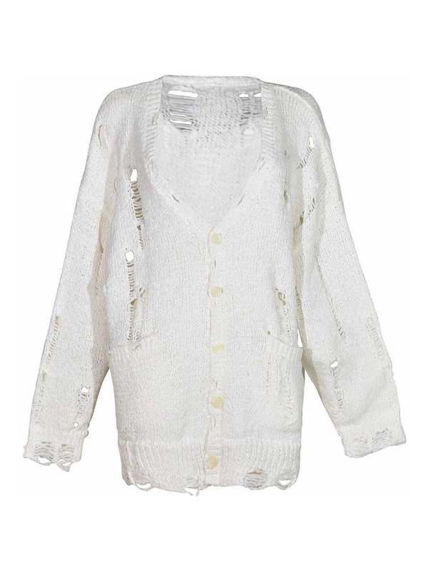 R13: crew necks - Sweaters White