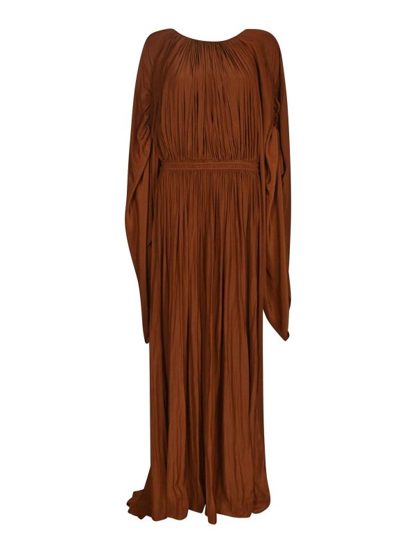 LANVIN: Maxikleider - Maxikleid - Braun