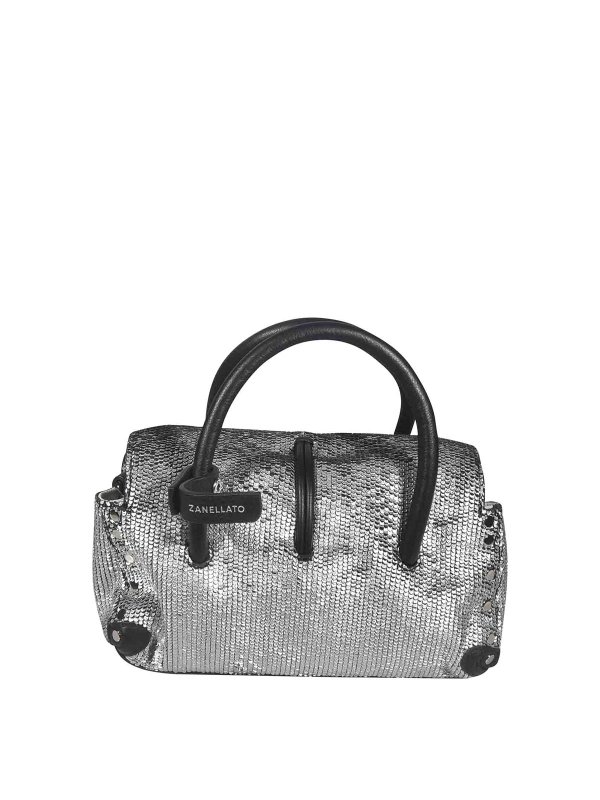 The Best Shops ZANELLATO: Handtaschen - Shopper - Silber