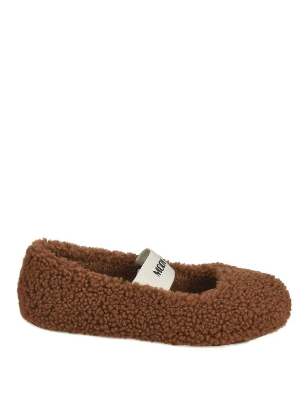 Moon Boot: boots - Flat Shoes Brandy
