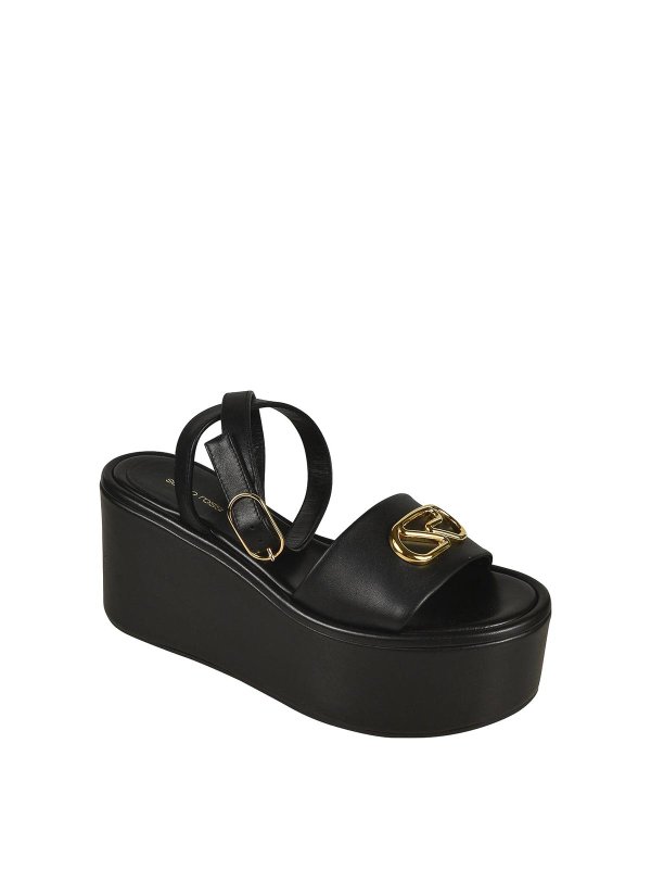 SERGIO ROSSI: sandals online - Sandals Black