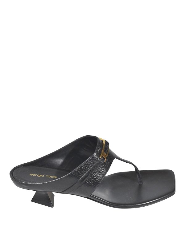 SERGIO ROSSI: sandals - Sandals Black