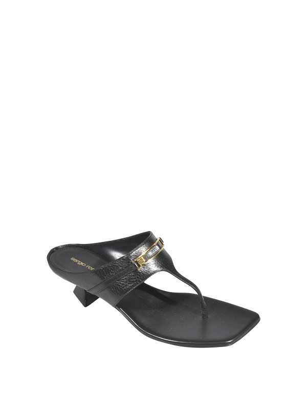 SERGIO ROSSI: sandals online - Sandals Black