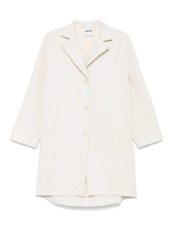 ASPESI: Trenchs - Trench-Coat - Gris Clair