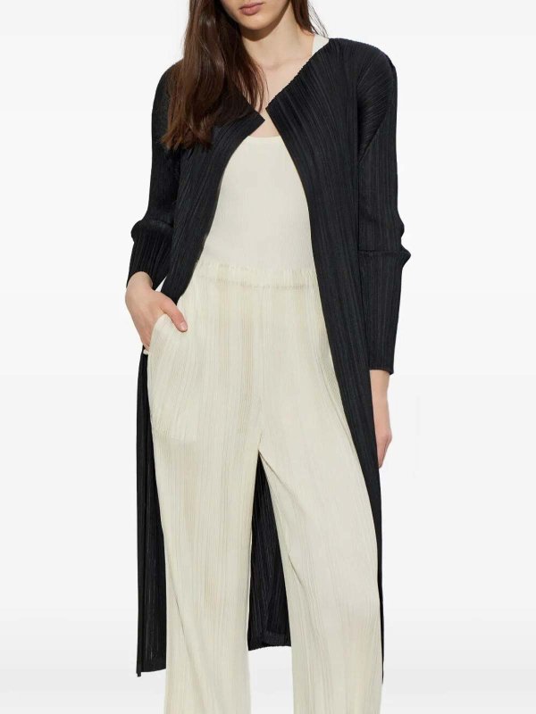 The Best Shops PLEATS PLEASE ISSEY MIYAKE: Cardigans - Cardigan - Schwarz