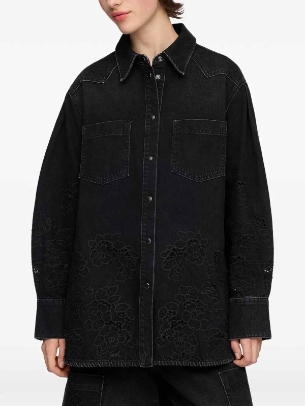 Hemd - Schwarz shop online: GANNI