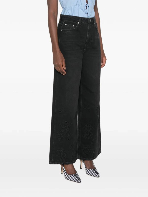 The Best Shops GANNI: Jeans Rectos - Vaqueros Rectos - Negro